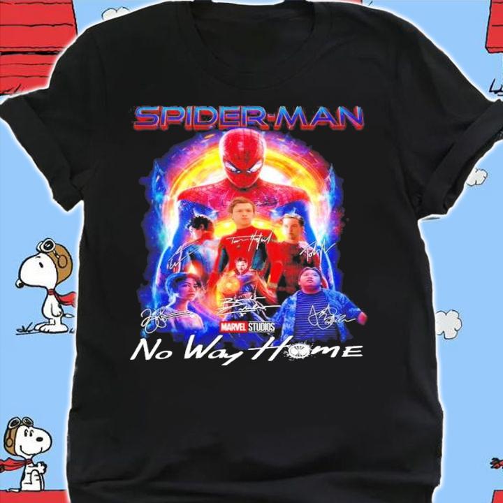 Marvel Spider-man No Way Home Signatures Shirt