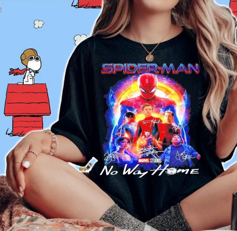 Marvel Spider-man No Way Home Signatures Shirt
