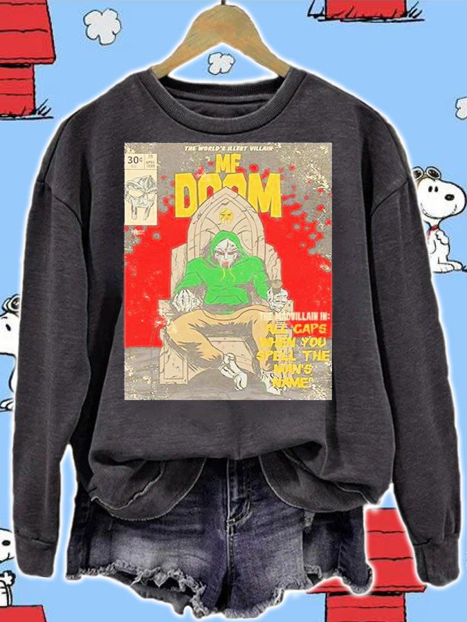 MF Doom All Caps MF Comic T-Shirt sweatshirt