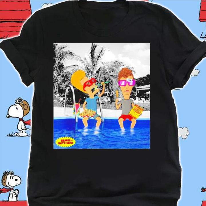 School Is For Learning Beavis And Butthead Summer Pool Shirt shirt