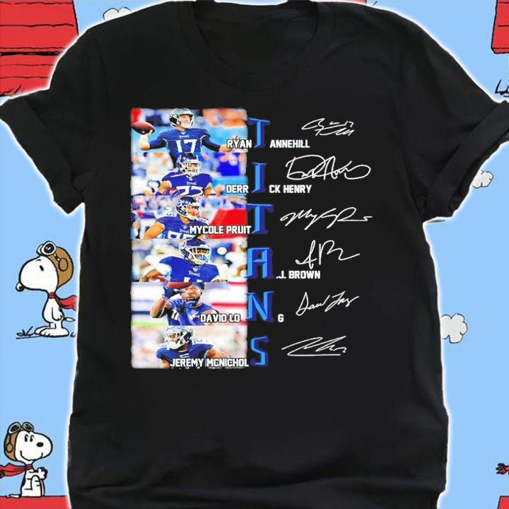 Tennessee Titans Football Team Signatures Shirt shirt