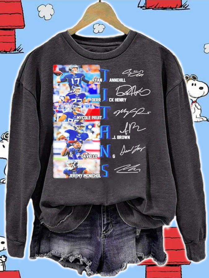 Tennessee Titans Football Team Signatures Shirt sweatshirt