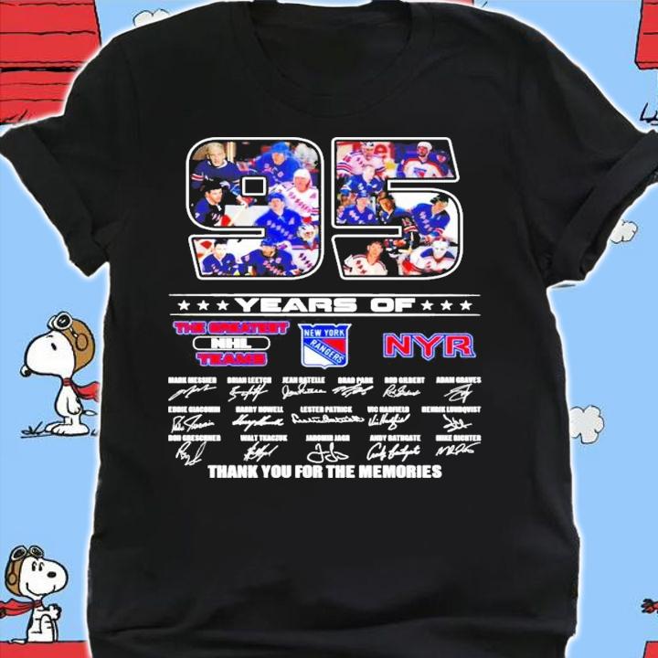 95 years of The Greatest NHL teams New York Rangers t-shirt shirt