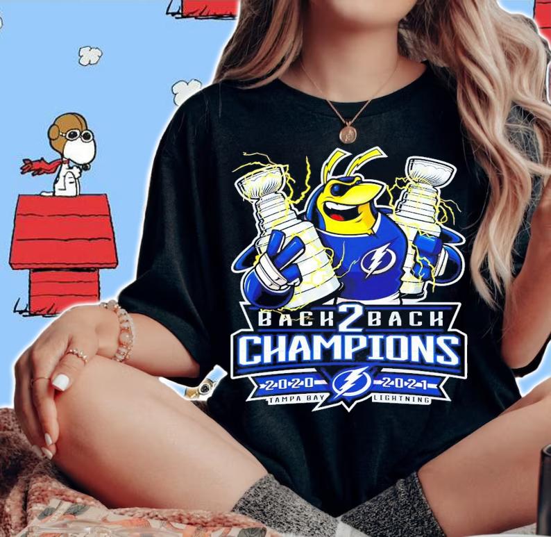 Back 2 back Champions 2020-2021 Tampa Bay Lightning shirt woman shirt