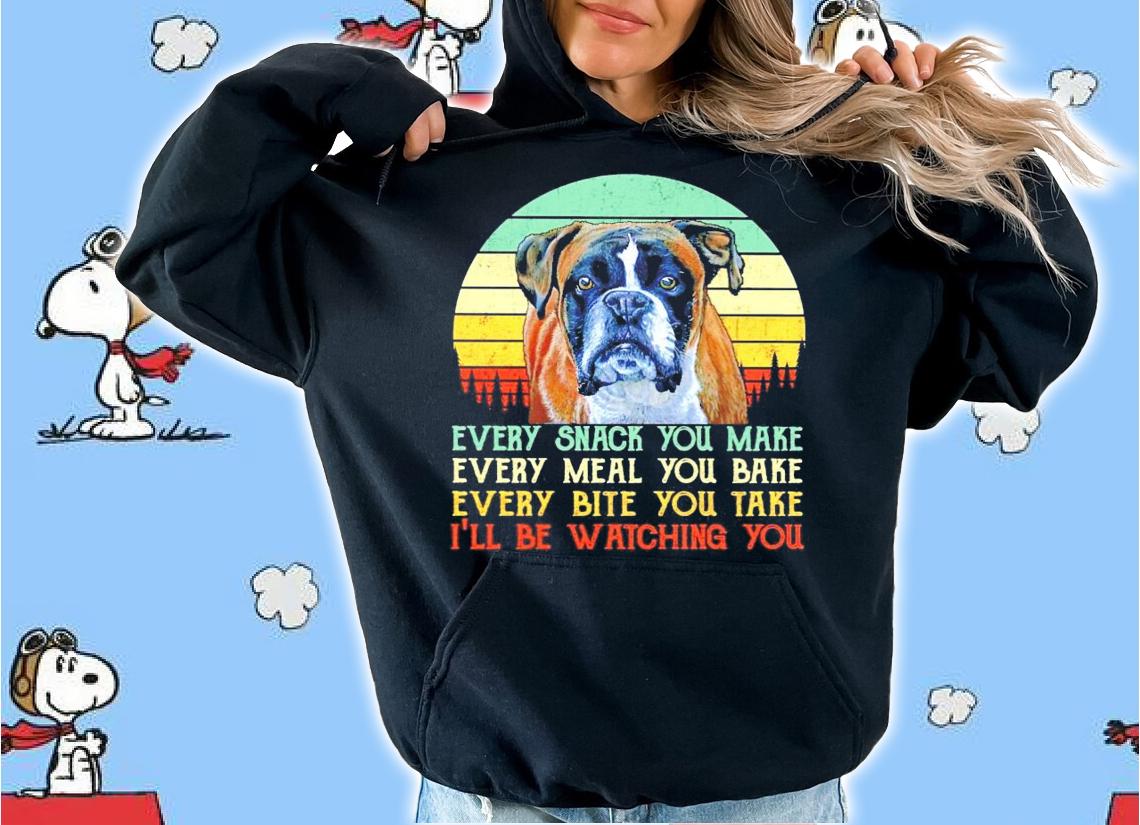Boxer every snack you make vintage shirt