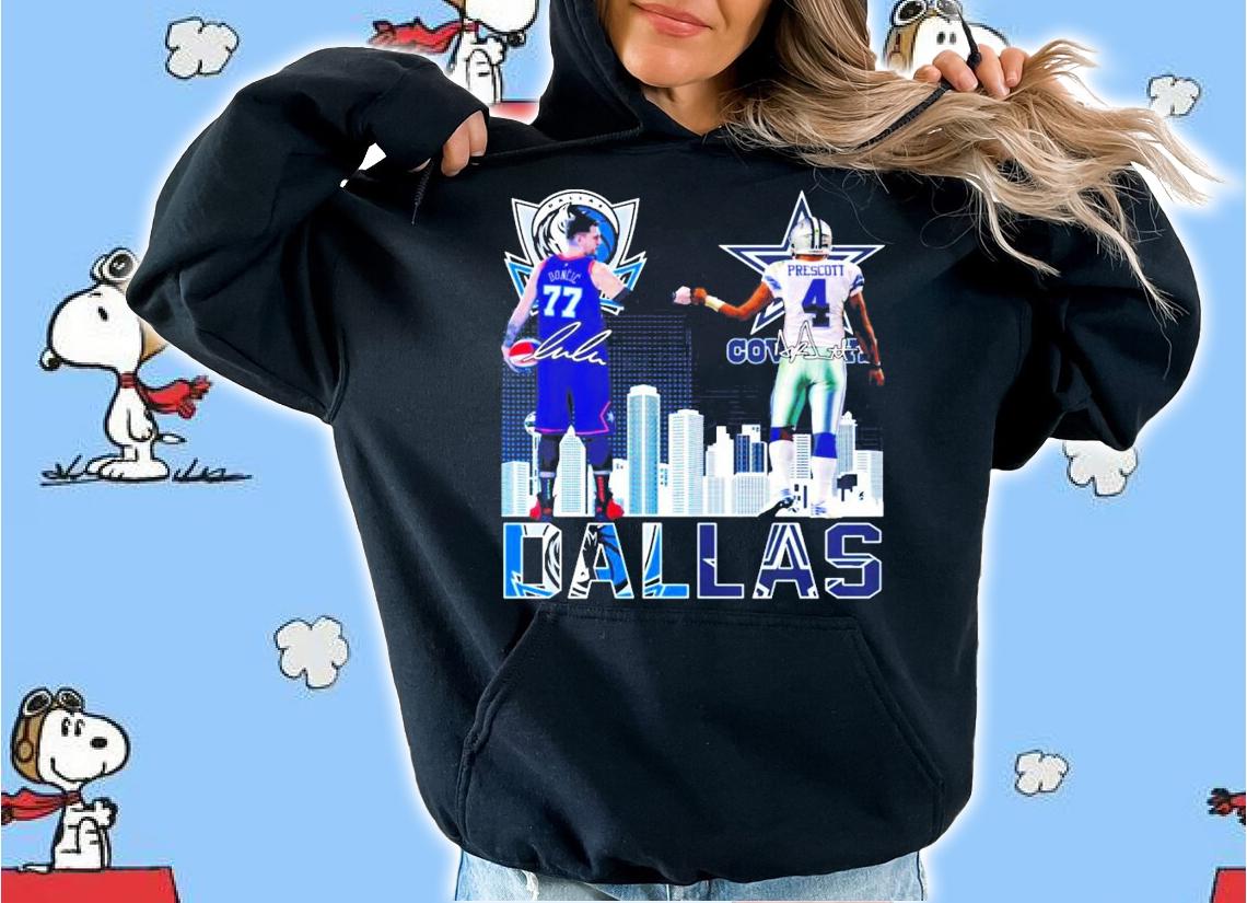 Dallas Doncic vs Prescott signature shirt hoodie