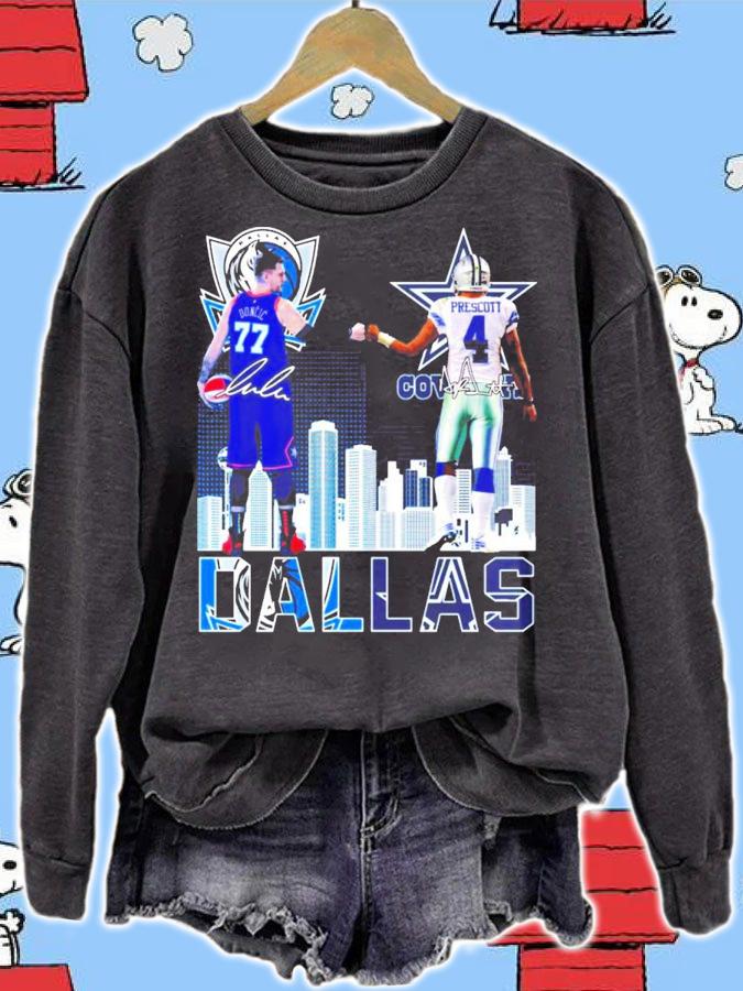 Dallas Doncic vs Prescott signature shirt sweatshirt