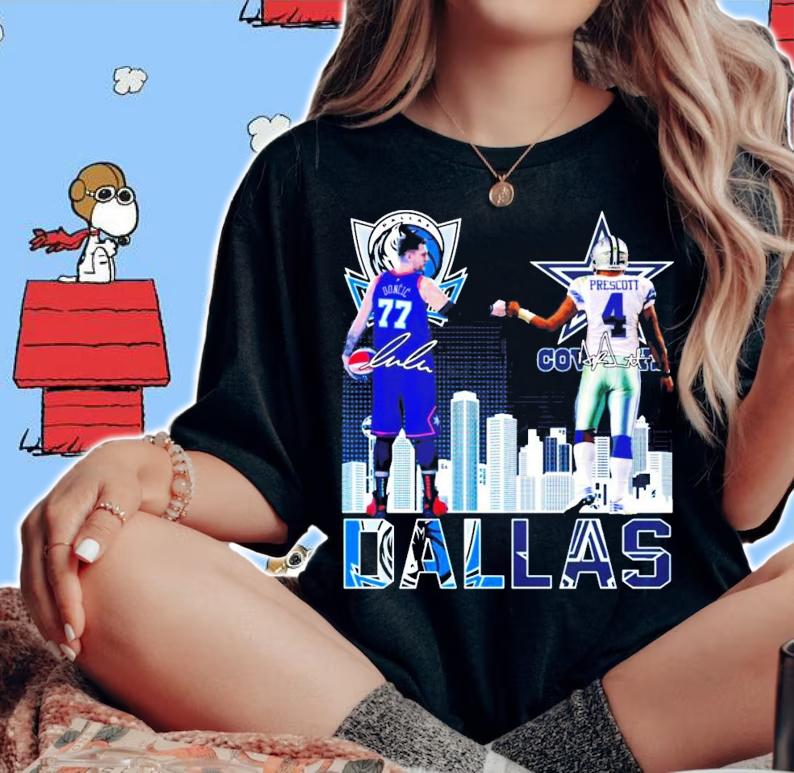 Dallas Doncic vs Prescott signature shirt woman shirt