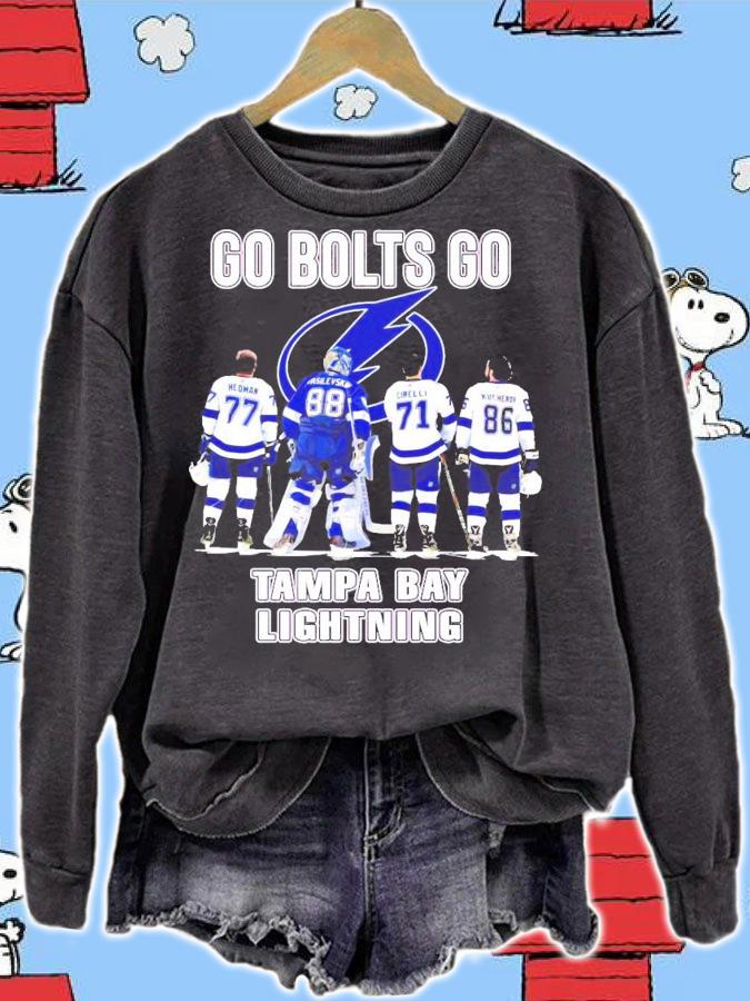 Go Bolts Go Tampa Bay Lightning Hedman Vasilevskiy Cirelli Kucherov shirt