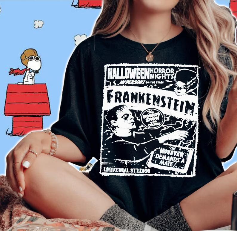 Halloween horror nights 2021 Frankenstein T-shirt woman shirt