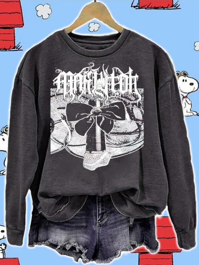 Maki Itoh Microphone Bow Shirt sweatshirt