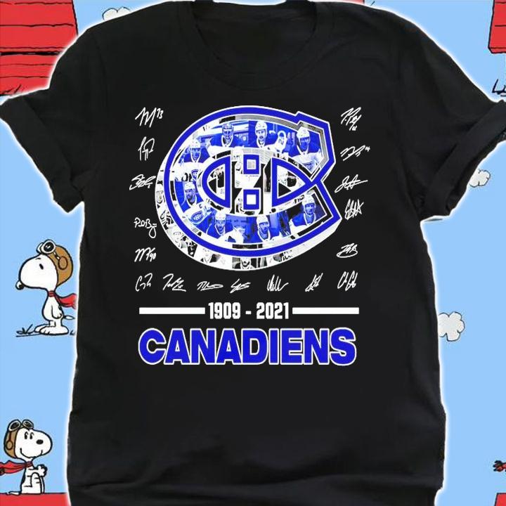 Montreal Canadiens 10902-2021 signatures t-shirt