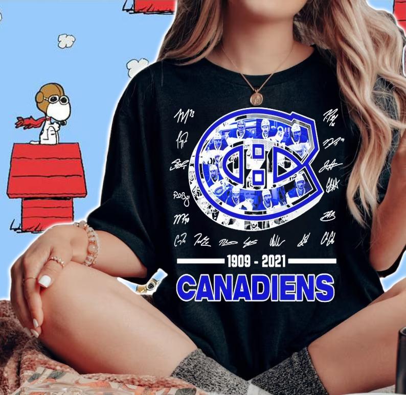 Montreal Canadiens 10902-2021 signatures t-shirt