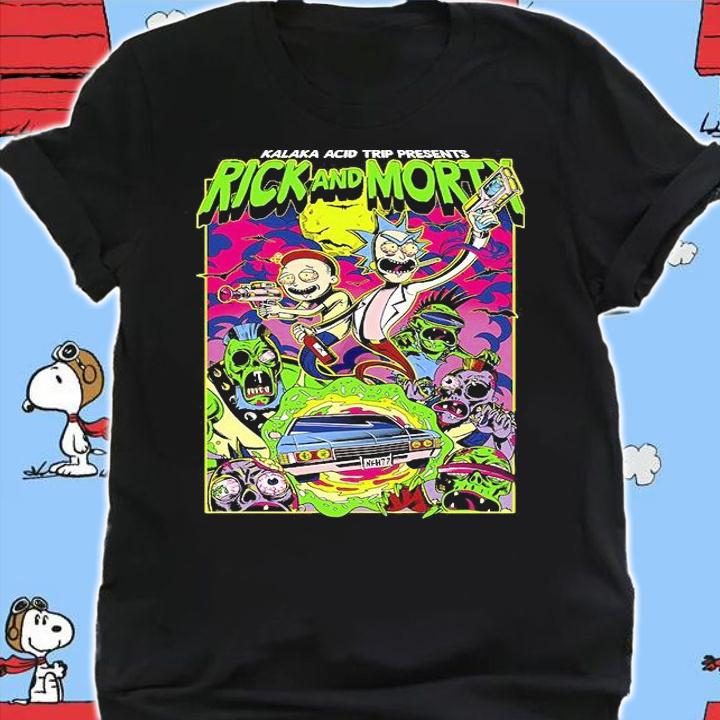 Official rick and Morty Kalaka acid trip presents shirt shirt