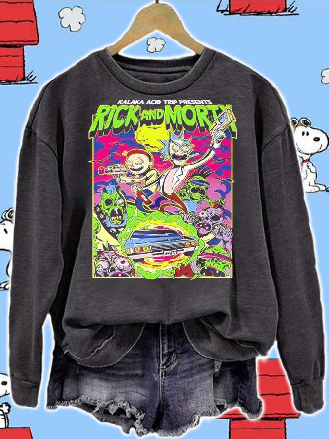 Official rick and Morty Kalaka acid trip presents shirt sweatshirt