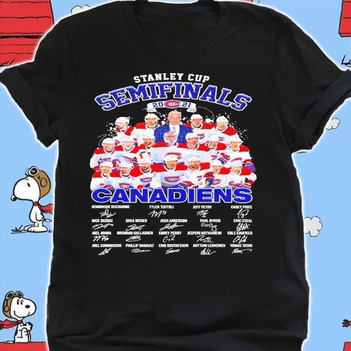 Stanley Cup Semifinals Canadiens signatures shirt shirt