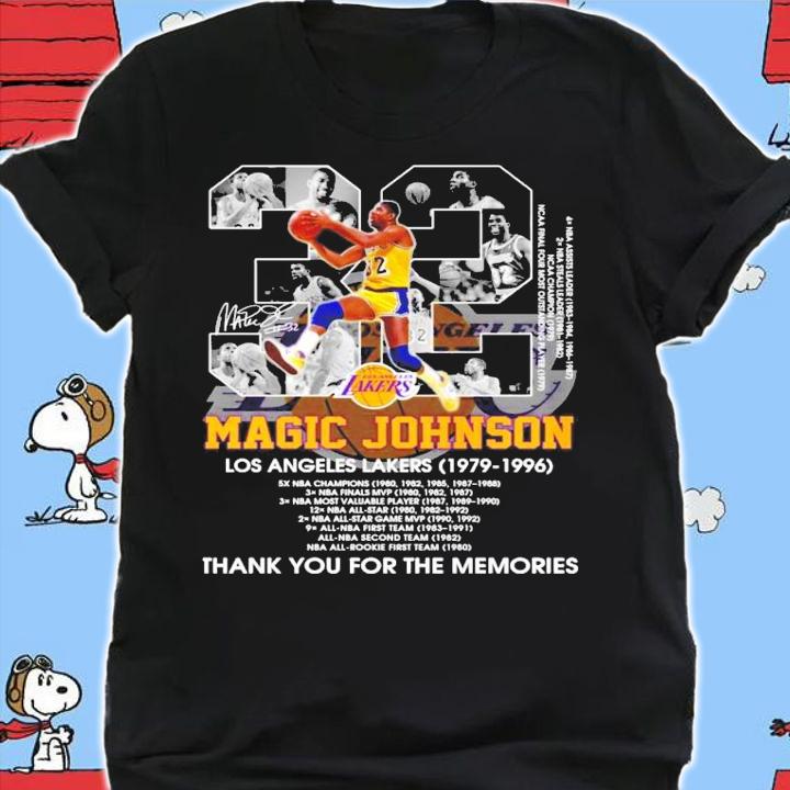 32 Magic Johnson Los Angeles Lakers 1979-1996 shirt