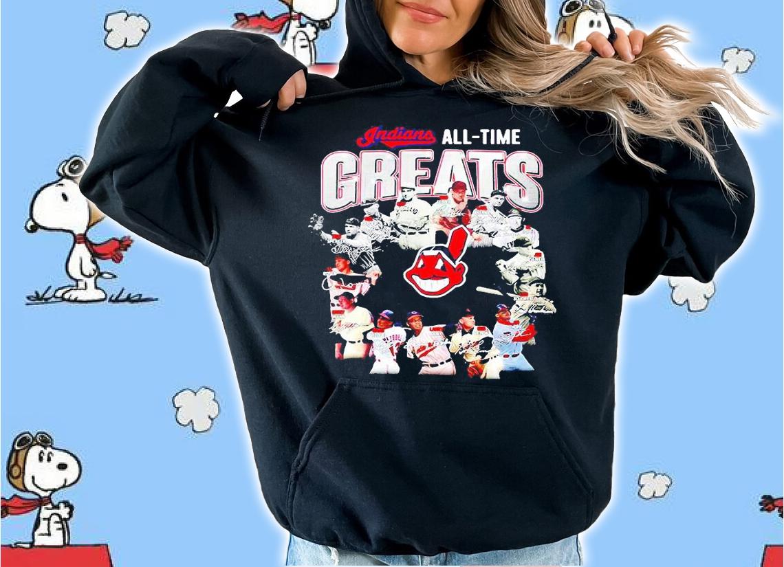 Cleveland Indians all-time greats legends all signature shirt hoodie