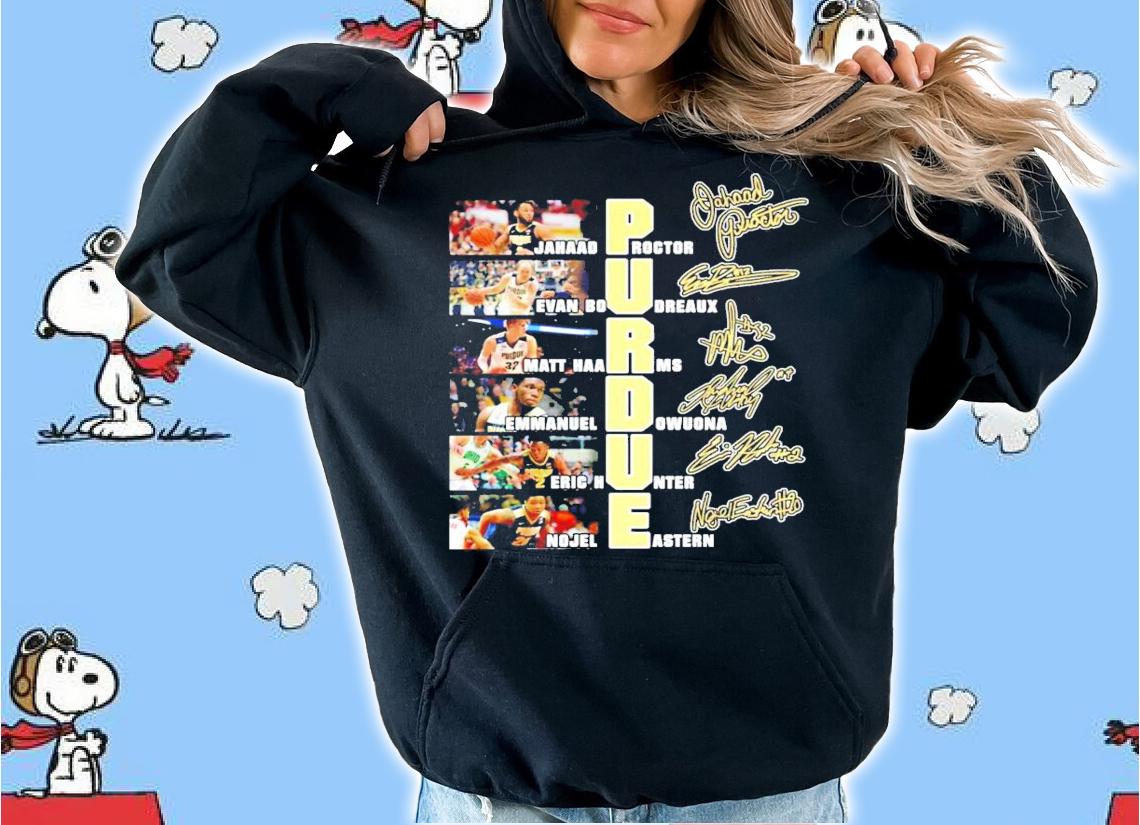 Purdue Boilermakers football players signature shirt hoodie