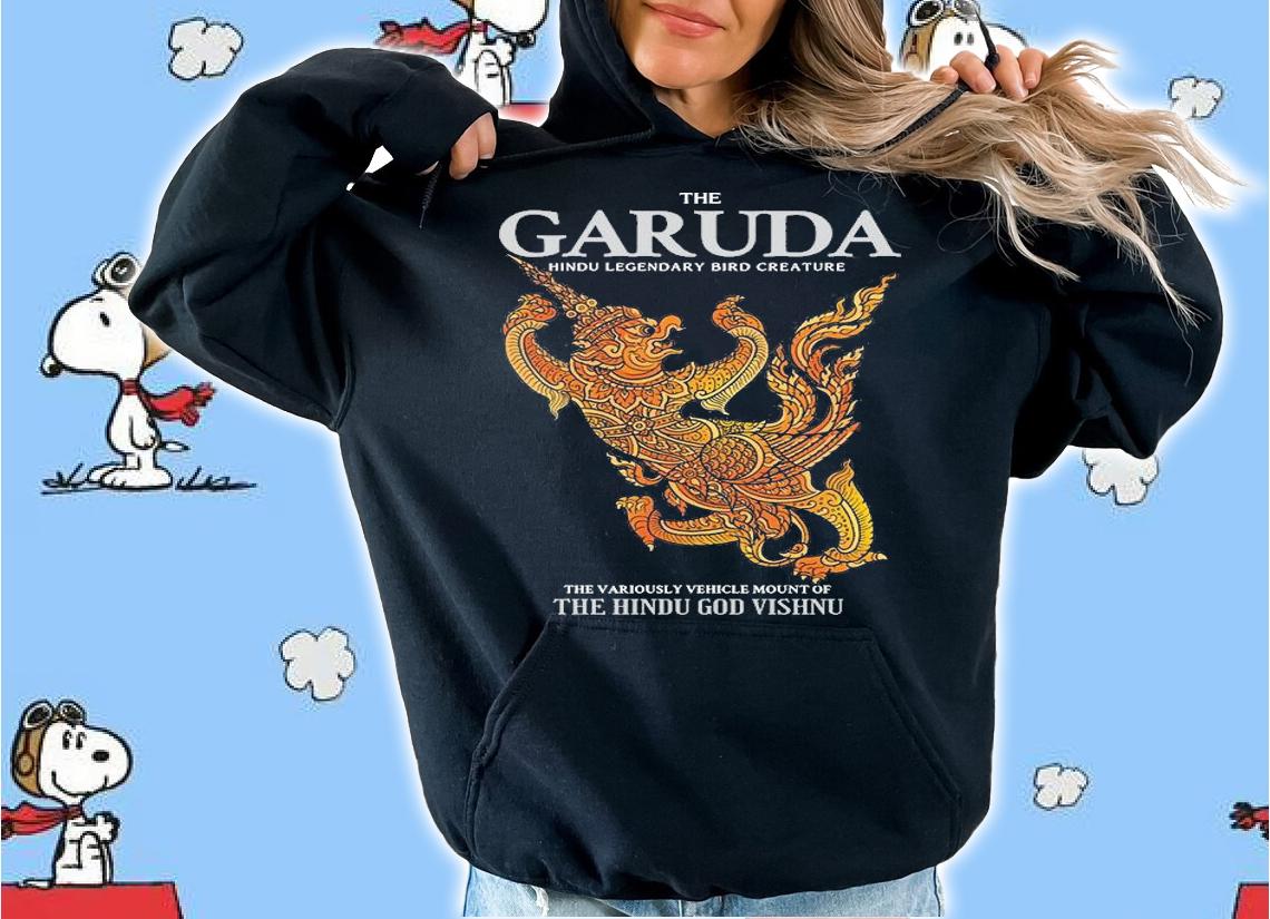The Garuda hindu legendary bird creature the various vehicle mount of the hindu god vishnu shirt
