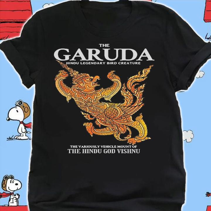 The Garuda hindu legendary bird creature the various vehicle mount of the hindu god vishnu shirt