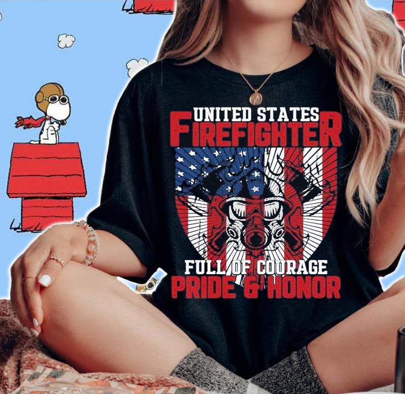 United states Firefighter full of courage pride and honor shirt