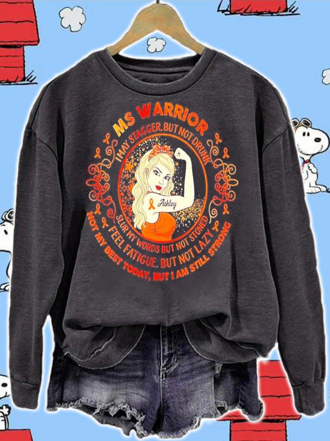 Ms Warrior I may stagger but not drunk slur my word's but not stoned t-shirt