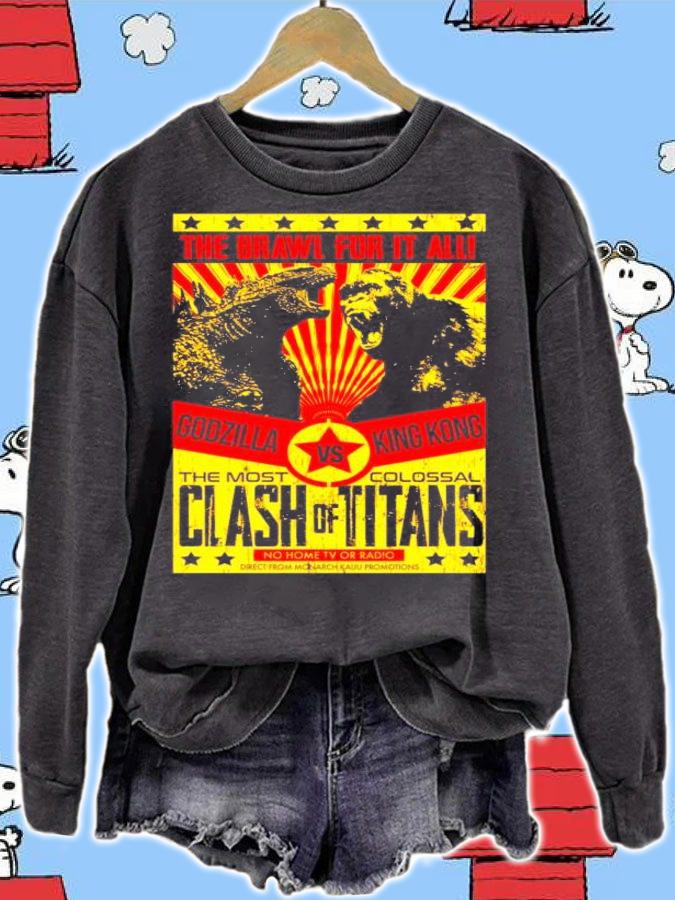 The brawl for it all Godzilla vs King Kong the most clash of titans shirt sweatshirt