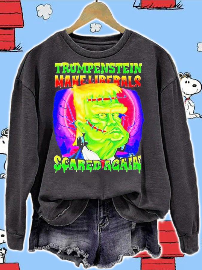 Trumpenstein make liberals scared again Halloween T-shirt sweatshirt