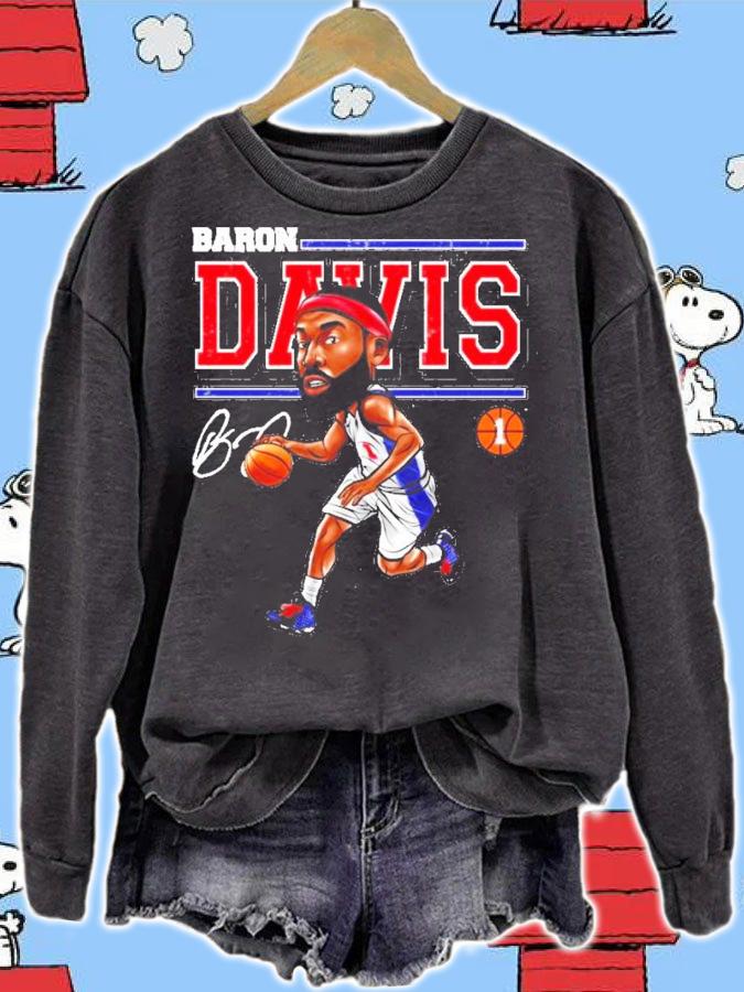 Baron Davis Los Angeles Throwbacks signature shirt sweatshirt