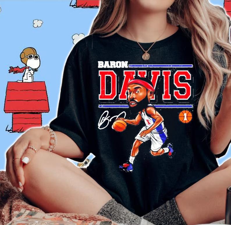 Baron Davis Los Angeles Throwbacks signature shirt woman shirt