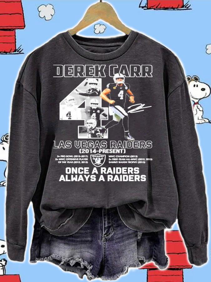 Derek Carr Las Vegas Raiders 2014 present signature shirt sweatshirt