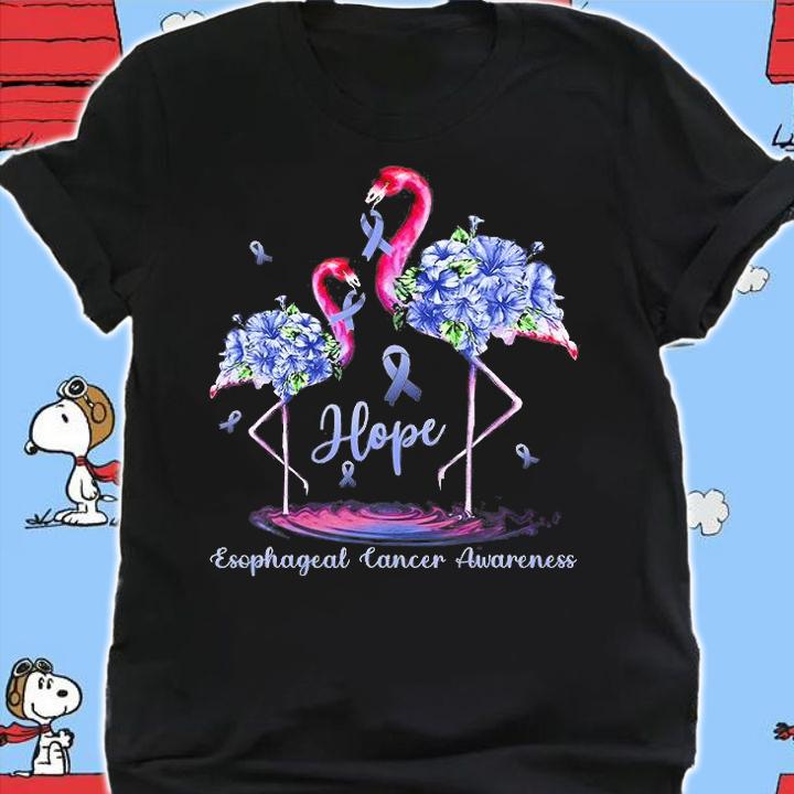Flamingo Esophageal Cancer Awareness T-Shirt