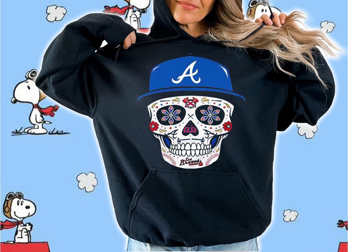 Funny chris Martin Atlanta Braves Sugar Skull shirt
