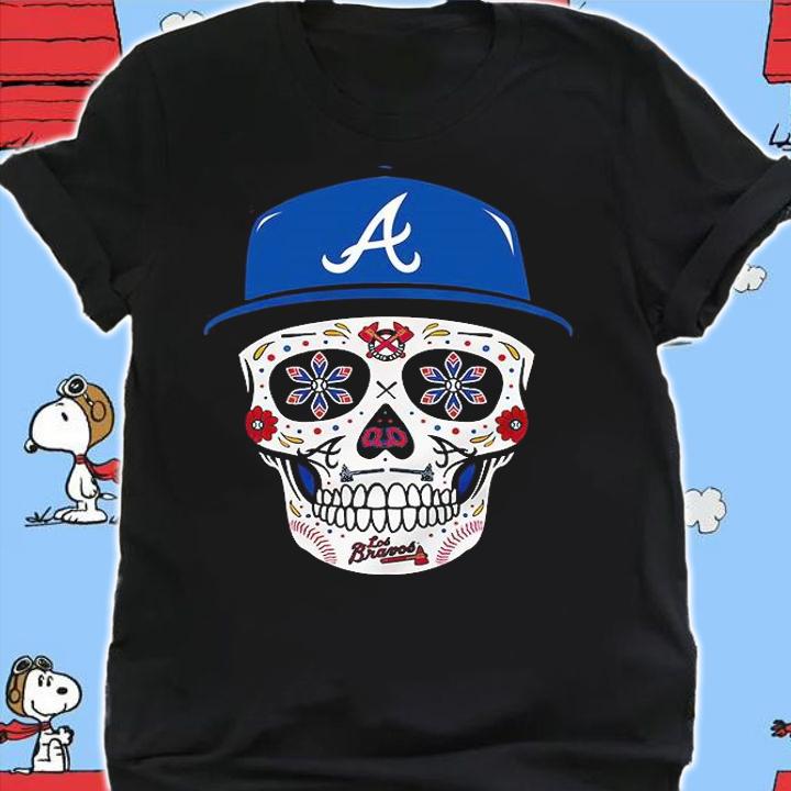 Funny chris Martin Atlanta Braves Sugar Skull shirt