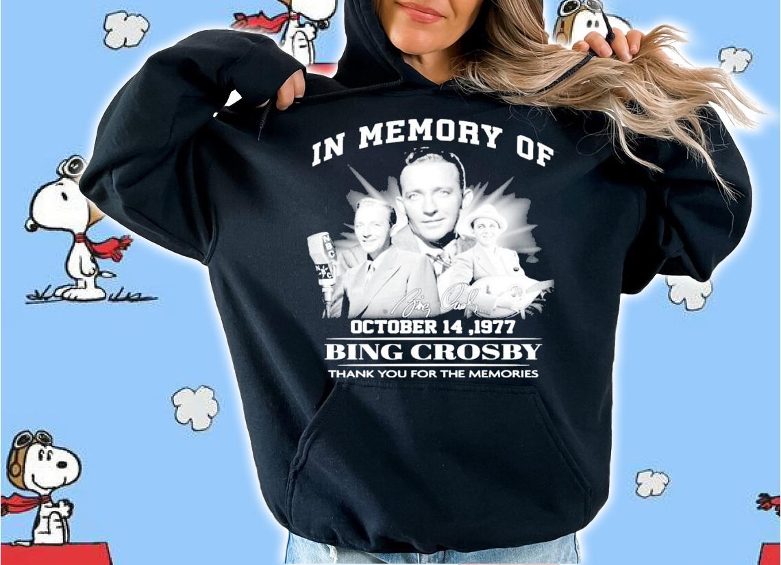 In memory of Bing Crosby signature shirt