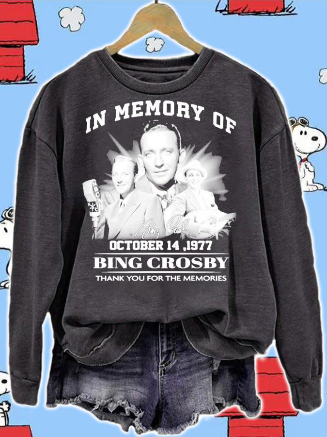 In memory of Bing Crosby signature shirt