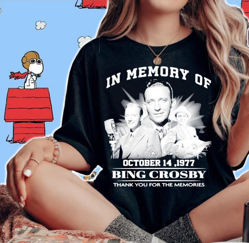 In memory of Bing Crosby signature shirt