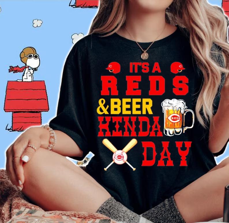 It's a Red and beer kinda day shirt woman shirt