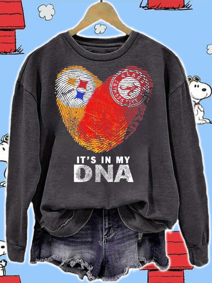 Love Pittsburgh Steelers and Alabama Crimson Tide Its in my DNA shirt