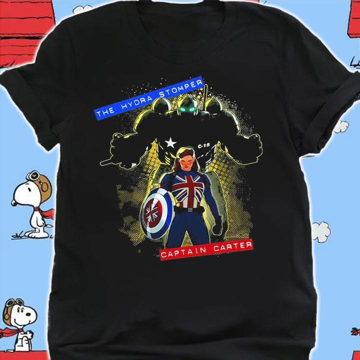 Marvel Studios What If The Hydra Stomper and Captain Carter T-shirt