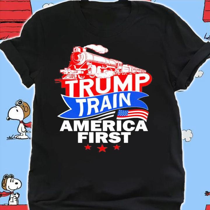 Men's Trump train America first shirt shirt