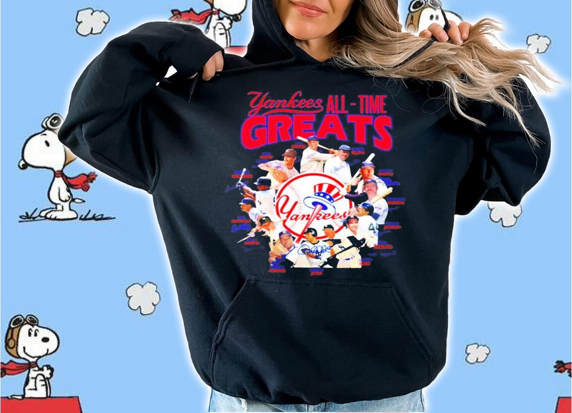 New York Yankees all time Greats all team signatures shirt