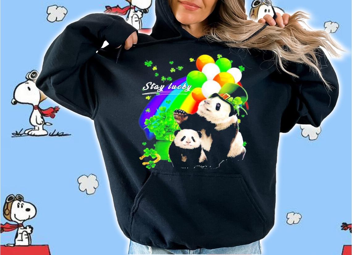 Panda St.Patrick's Day stay lucky shirt
