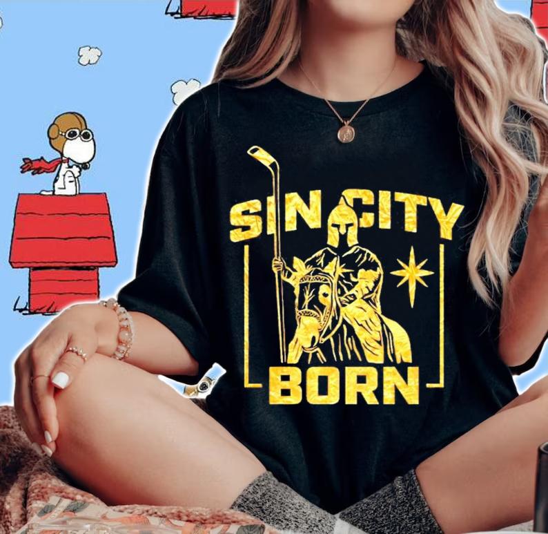 Sin city born Metallic shirt