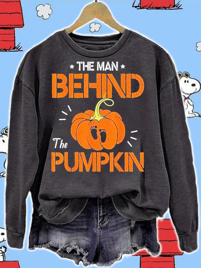 The Man behind the Pumpkin Halloween T-shirt