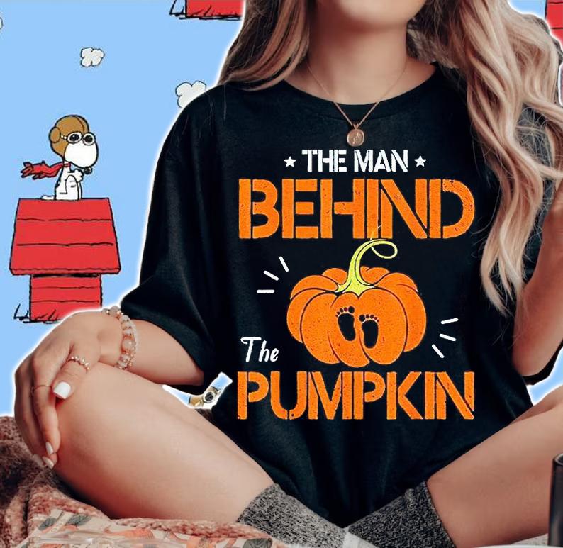 The Man behind the Pumpkin Halloween T-shirt