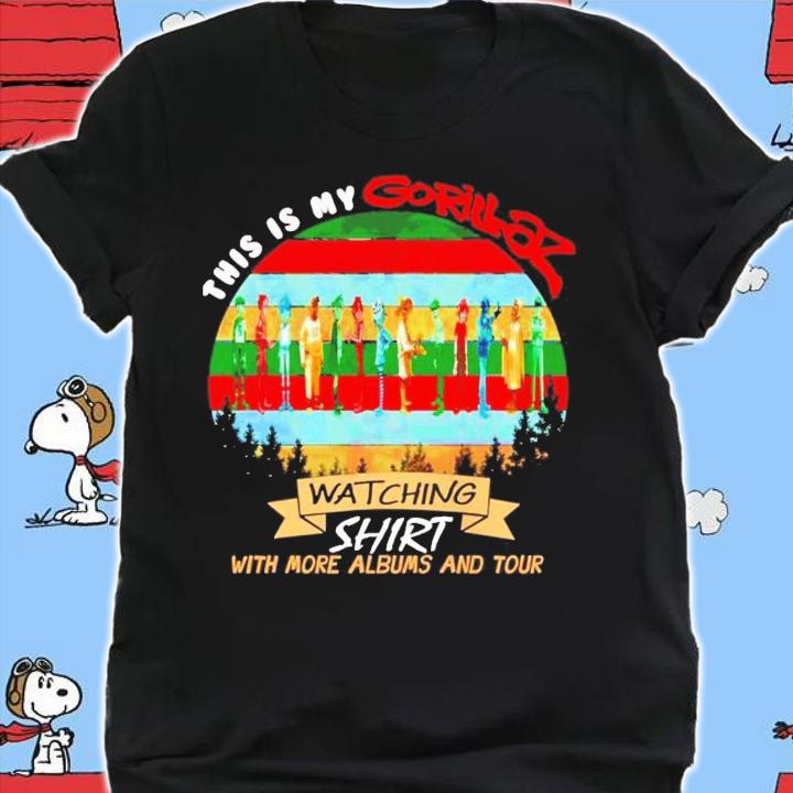 This is my Gorillaz watching shirt
