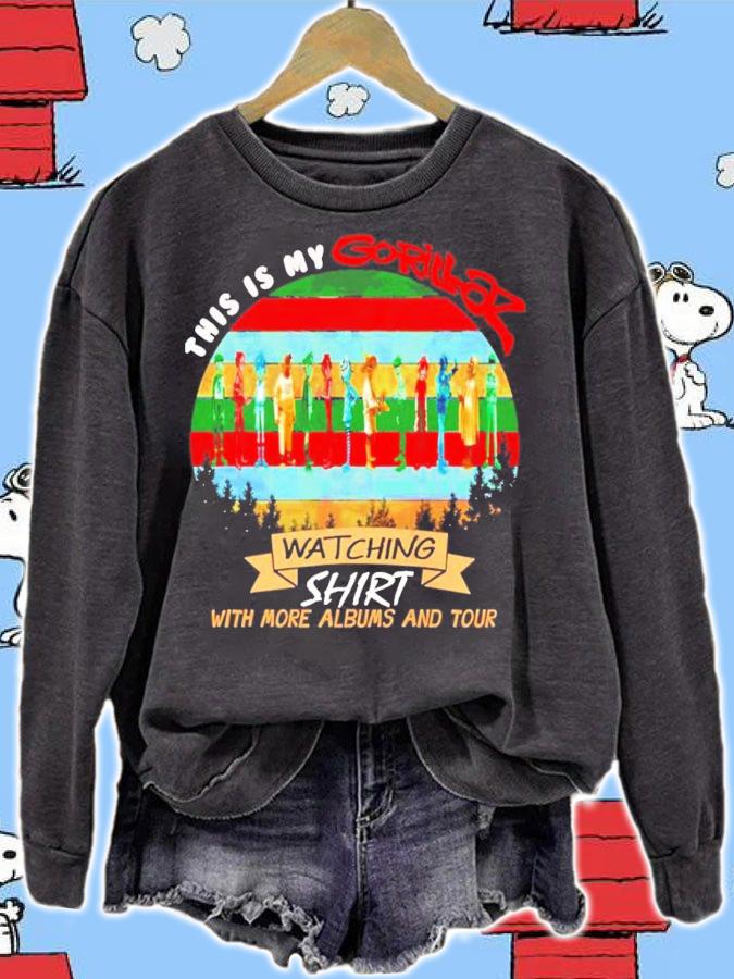This is my Gorillaz watching shirt