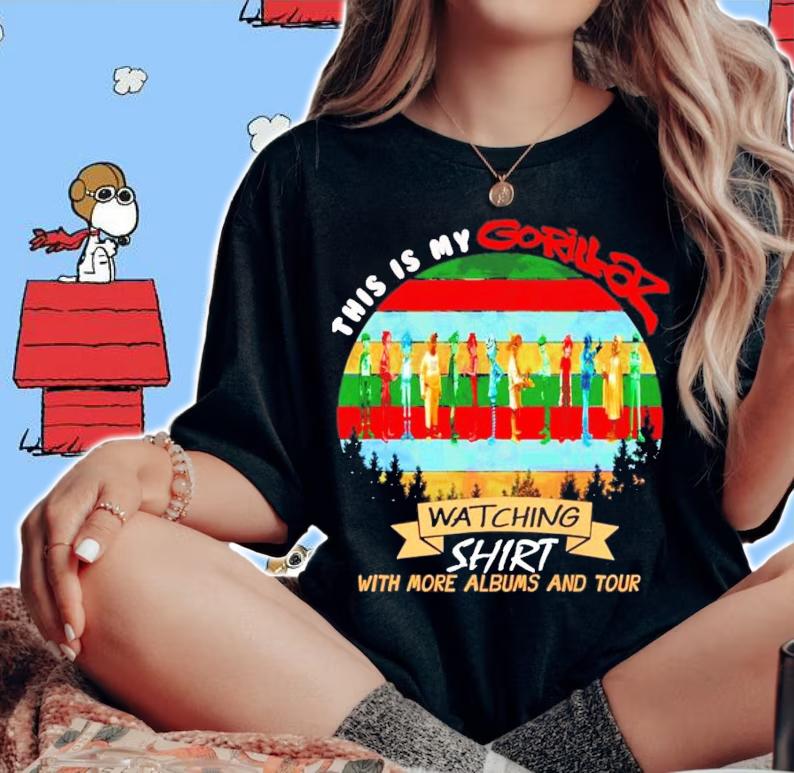 This is my Gorillaz watching shirt